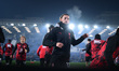 Adrian Rabiot of AC Milan warms up during the Serie A match between Como 1907 and AC Milan...