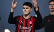 Davide Bartesaghi of AC Milan celebrates after winning during the Serie A match between Co...