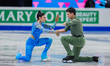 Irma Caldara and Riccardo Maglio of Italy compete in the Pairs Free Skating during the ISU...