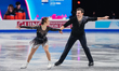Daria Danilova and Michel Tsiba of the Netherlands compete in the Pairs Free Skating durin...