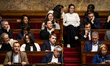 MP deputies of La France Insoumise (LFI) and the Nouveau Front Populaire (NFP) parliamenta...