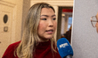 Member of Inatsisartut Nivi Rosing from Inuit Ataqatigiit speaks to the press after a meet...