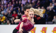 Loicia Demougeot and Theo le Mercier of France compete in the Ice Dance Rhythm Dance durin...