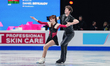 Samantha Ritter and Daniel Brykalov of Azerbaijan compete in the Ice Dance Rhythm Dance du...