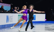 Daniela Ivanitskiy and Matthew Sperry of Finland compete in the Ice Dance Rhythm Dance dur...