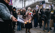 In Rennes, France, on January 17, 2026, a rally in support of the Iranian people takes pla...