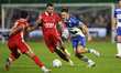 Ryan Thomas of PEC Zwolle and Troy Parrot of AZ play during the match PEC Zwolle vs AZ at...