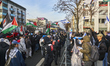 Pro-Palestine and Pro-Israel protests take place in Leipzig, Saxony, on January 17, 2026....