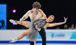 Sofia Val and Asaf Kazimov of Spain compete in the Ice Dance Free Dance during the ISU Eur...
