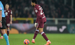 Saul Coco of Torino is in action during the Serie A match between Torino FC and AS Roma at...