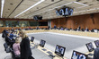 General view of the Eurogroup Meeting. Eurogroup is the meeting of the ministers meeting o...