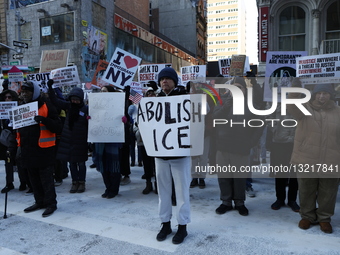 Activists and protesters participate in a march from Cadmam Plaza to the Federal Plaza building in Manhattan, New York, on January 19, 2026,... by Deccio Serrano/NurPhoto