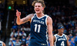 FINLEY BIZJACK (11) of the Butler Bulldogs celebrates during an NCAA men's basketball game...
