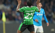 Woyo Coulibaly of US Sassuolo plays during the Serie A match between SSC Napoli and US Sas...