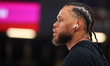 Justin Anderson trains during the match between FC Barcelona and Dubai Basketball, corresp...