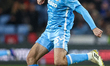 Liam Kitching of Coventry City is in action with the ball during the Sky Bet Championship...