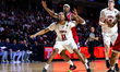 BABATUNDE DURODOLA (11) of the Temple Owls goes for a rebound during an NCAA men's basketb...