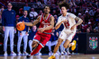 Devin Vanterpool, 22, of the Florida Atlantic Owls drives the ball during an NCAA men's ba...