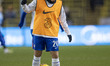 Sam Kerr #20 of Chelsea Women F.C. participates in the pre-match warm-up during the FA Wom...