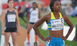Audrey Jean-Baptiste (Perfmax-Racing) ahead of the first 400 metres semi-final, on the sec...