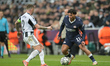 Couhaib Driouech of PSV Eindhoven looks to beat Kieran Trippier of Newcastle United during...