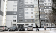 Restored nine-storey residential buildings stand on Zaporizka Street in Zaporizhzhia, Ukra...