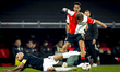 SK Sturm Graz midfielder Jon Gorenc Stankovic and SC Feyenoord Rotterdam midfielder Lucian...
