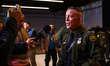 Border Patrol Commander Gregory Bovino speaks to the media after U.S. Vice President JD Va...