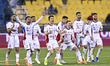 The players of Sharjah react during the penalty shootout in the Super Cup Qatar-UAE match...