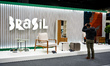 A stand of Brazilian design and furniture producers is pictured at the imm Design and Furn...