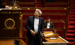 Eric Coquerel, a French MP deputy of the group La France Insoumise (LFI), prepares to spea...