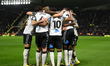 Derby County celebrate after Patrick Agyemang of Derby County scores a goal during the Sky...