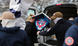 White nationalist group Patriot Front packs up their belongings after marching on the Nati...