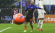 Federico Dimarco plays during the Serie A match between FC Internazionale and Pisa Sportin...