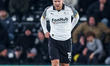 Lars-Jorgen Salvesen of Derby County prepares for action during the Sky Bet Championship m...