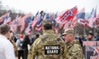 The white supremacist group Patriot Front rallies outside the 2026 Annual March for Life i...