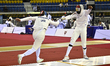 Ievgen Makiienko of Ukraine and Abdelbaky A Amr of Egypt compete during the men's prelimin...
