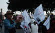 Social and political organizations, along with grassroots activists, march through downtow...