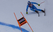 Dominik Paris of Italy competes during the HKR Downhill at the FIS Alpine Ski World Cup ra...