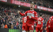 Tommy Conway of Middlesbrough celebrates after scoring his team's fourth goal of the Sky B...