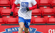 Alex Henderson of Accrington Stanley warms up during the Sky Bet League 2 match between Wa...