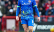 Paddy Madden of Accrington Stanley moves position during the Sky Bet League 2 match betwee...