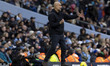 Manchester City F.C. manager Pep Guardiola is present during the Premier League match betw...
