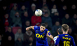 NAC Breda defender Leo Greiml plays during the match between PSV Eindhoven and NAC Breda a...