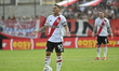Juan Fernando Quintero, a River Plate player, gestures during a match on Matchday 1 of the...