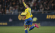 Garcia Pascual of Cadiz CF celebrates a goal during the La Liga Hypermotion match between...