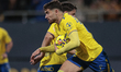 Garcia Pascual of Cadiz CF celebrates a goal during the La Liga Hypermotion match between...
