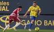 Javi Ontiveros of Cadiz CF runs with the ball during the La Liga Hypermotion match between...