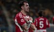 Alex Sola of Granada CF celebrates a goal during the La Liga Hypermotion match between Cad...
