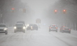A winter storm hits New York, United States, on January 25, 2026, with authorities declari...